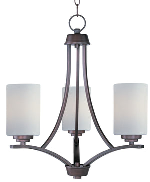 Maxim - 20033SWOI - Three Light Chandelier - Deven - Oil Rubbed Bronze