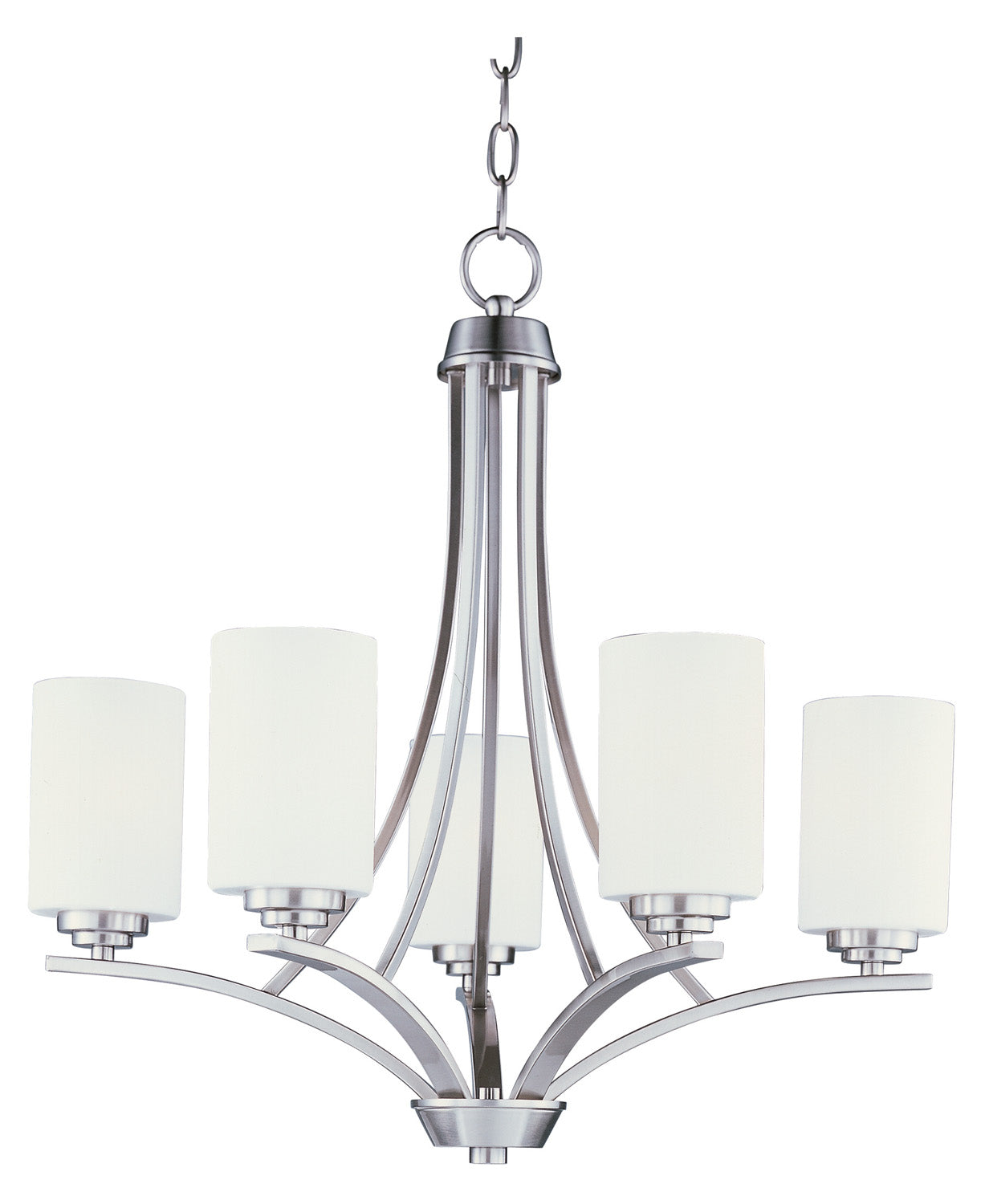 Maxim - 20035SWSN - Five Light Chandelier - Deven - Satin Nickel