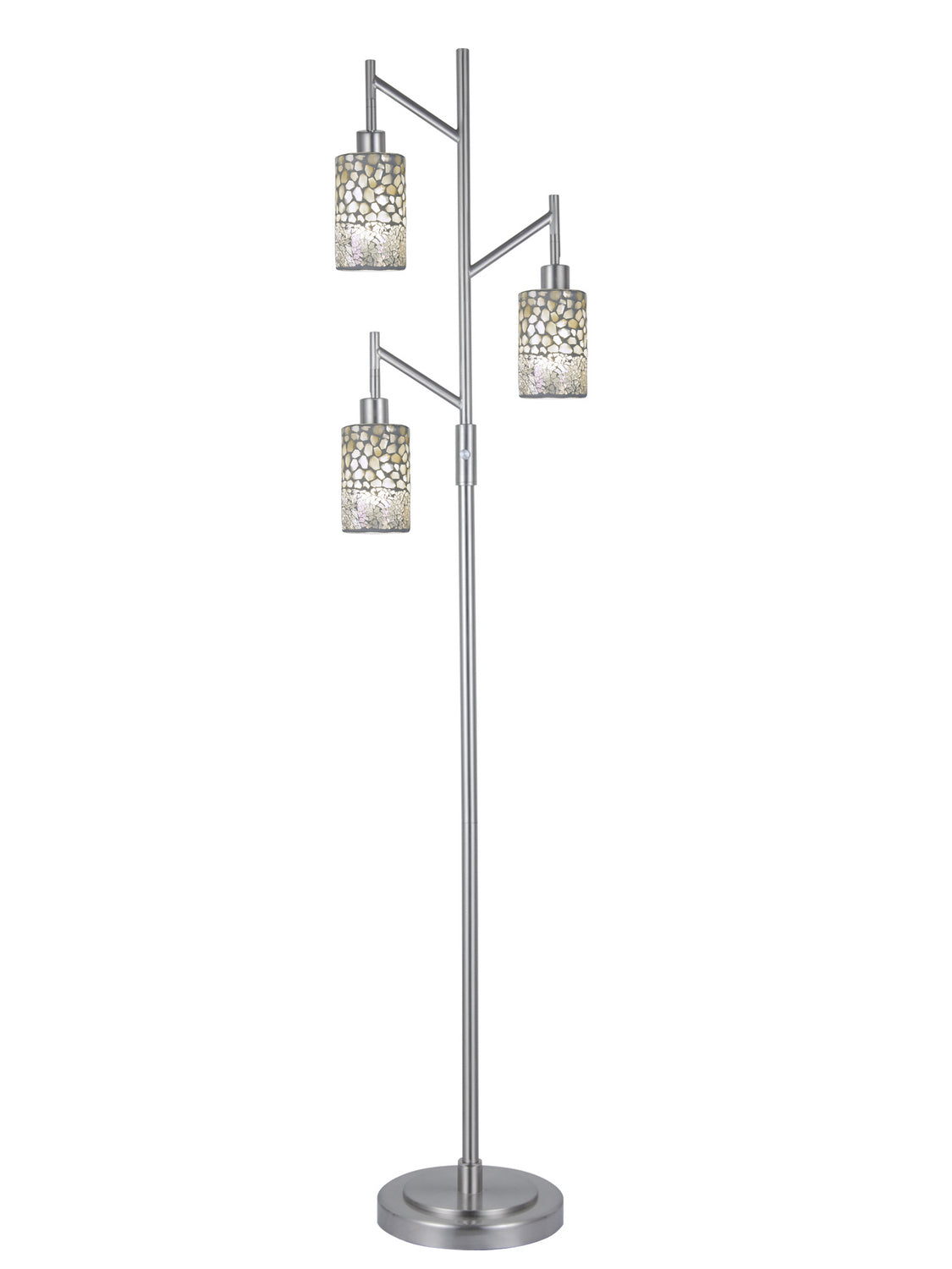 Dale Tiffany - PF12359 - Three Light Floor Lamp - Sandfield/Alps - Satin Nickel