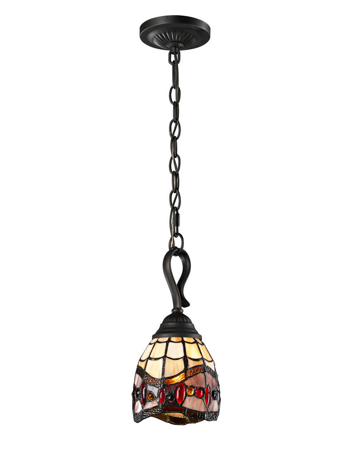 Dale Tiffany - TH12425 - One Light Mini Pendant - Fall River - Antique Bronze