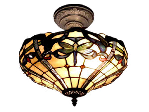 Dale Tiffany - TH12151 - Two Light Semi Flush Mount - Antique Bronze