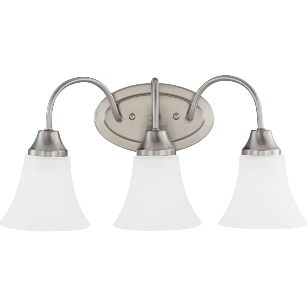 Generation Lighting. - 44807-962 - Three Light Wall / Bath - Holman - Brushed Nickel