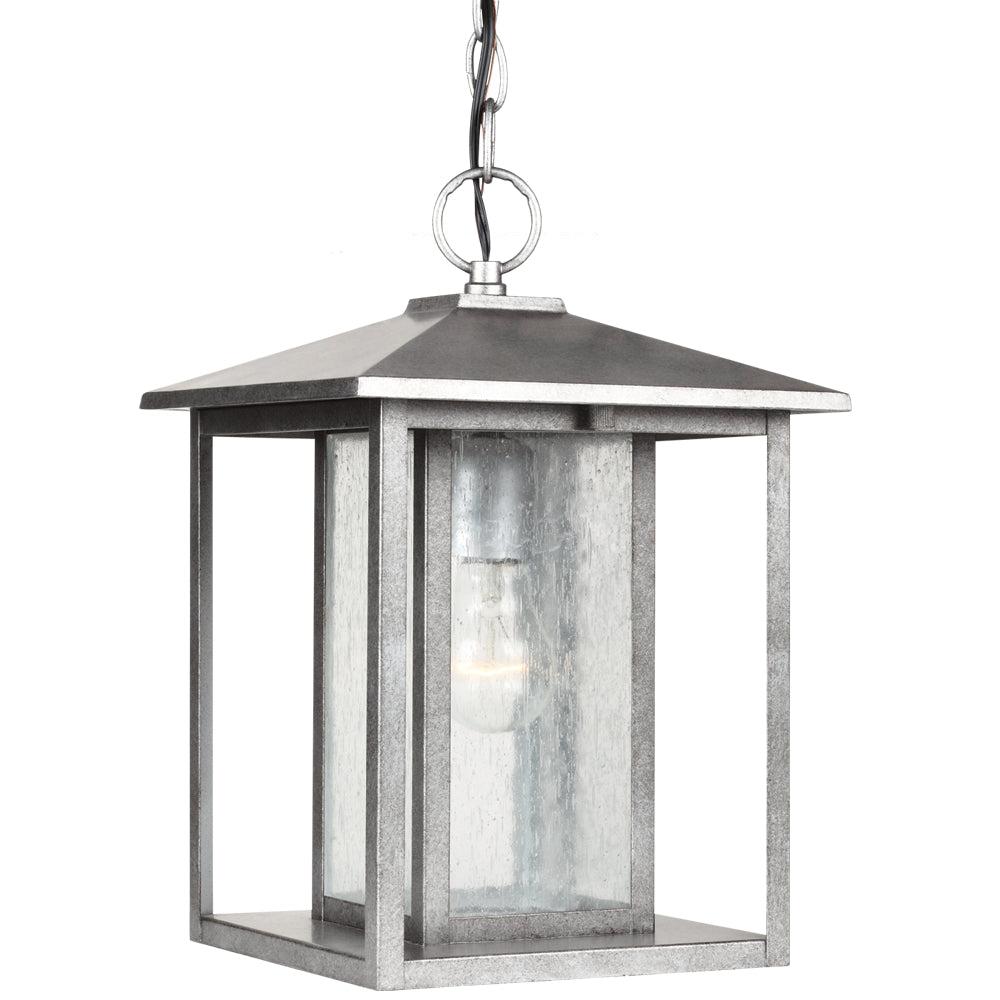 Generation Lighting. - 62027-57 - One Light Outdoor Pendant - Hunnington - Weathered Pewter