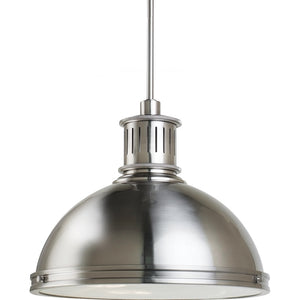 Generation Lighting. - 65087-962 - Three Light Pendant - Pratt Street Metal - Brushed Nickel