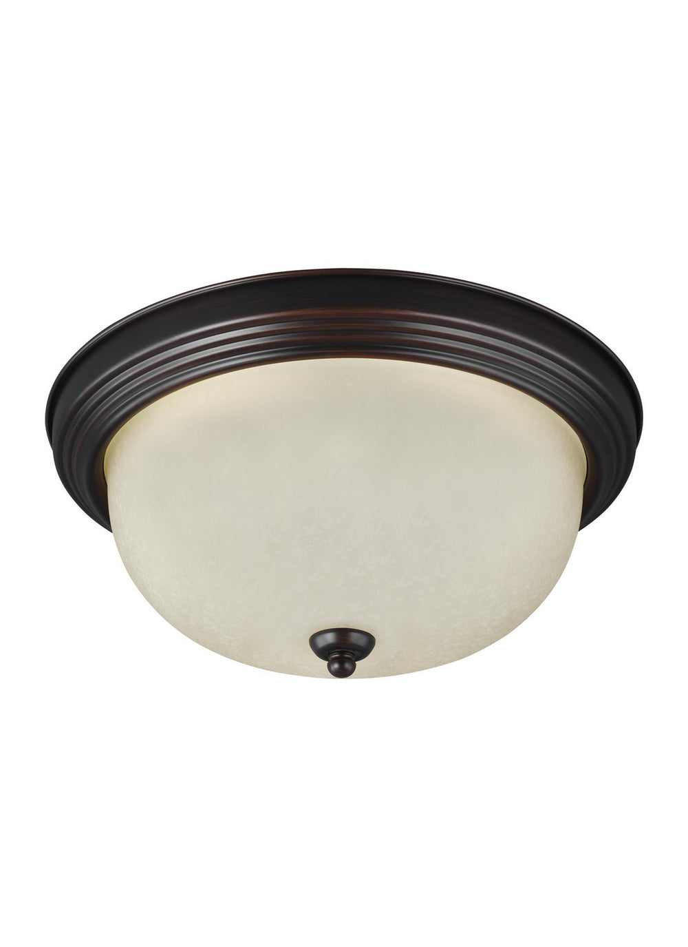 Generation Lighting - 77063-710 - One Light Flush Mount - Geary - Bronze