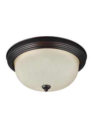 Generation Lighting. - 77063-710 - One Light Flush Mount - Geary - Bronze