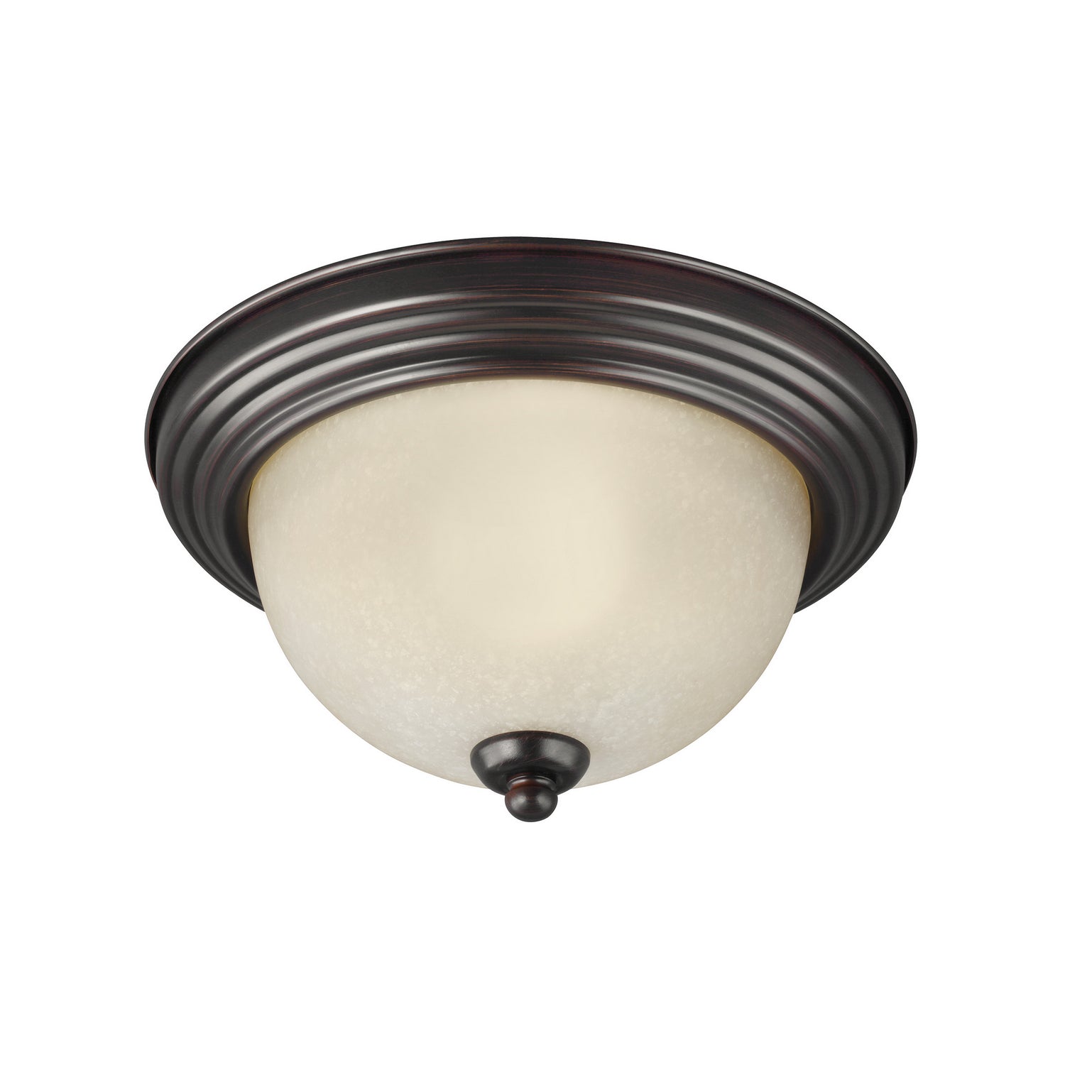 Generation Lighting. - 77065-710 - Three Light Flush Mount - Geary - Bronze