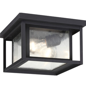 Generation Lighting. - 78027-12 - Two Light Outdoor Flush Mount - Hunnington - Black