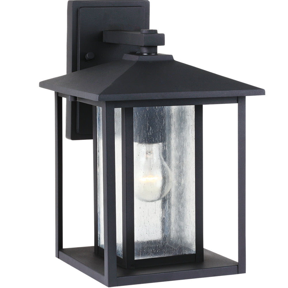 Generation Lighting. - 88027-12 - One Light Outdoor Wall Lantern - Hunnington - Black