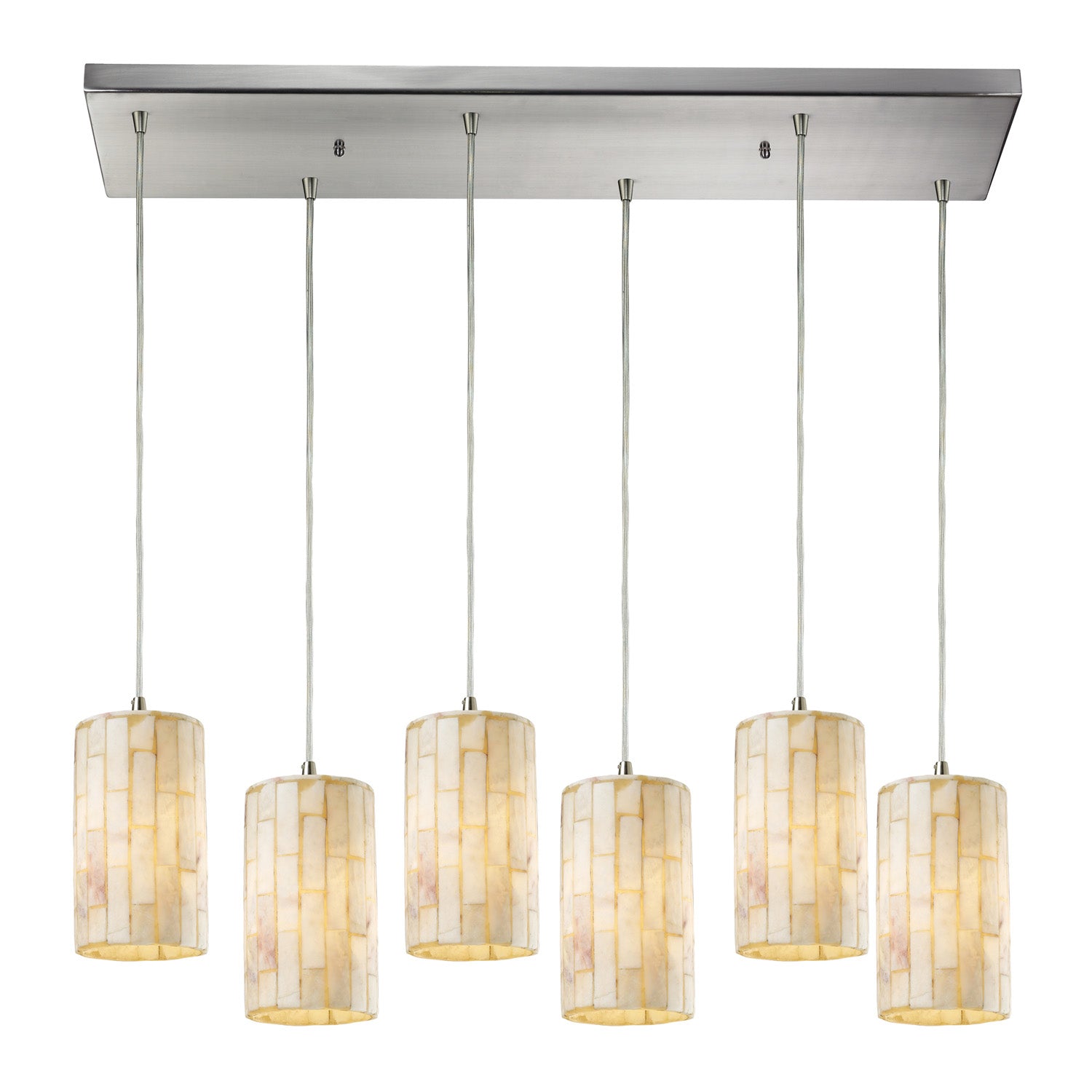 ELK Home - 10147/6RC - Six Light Pendant - Coletta - Satin Nickel