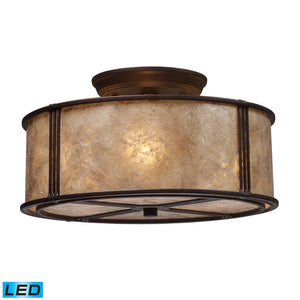 ELK Home - 15031/3-LED - LED Semi Flush Mount - Barringer - Aged Bronze