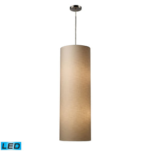 ELK Home - 20160/4-LED - LED Mini Pendant - Fabric Cylinders - Satin Nickel