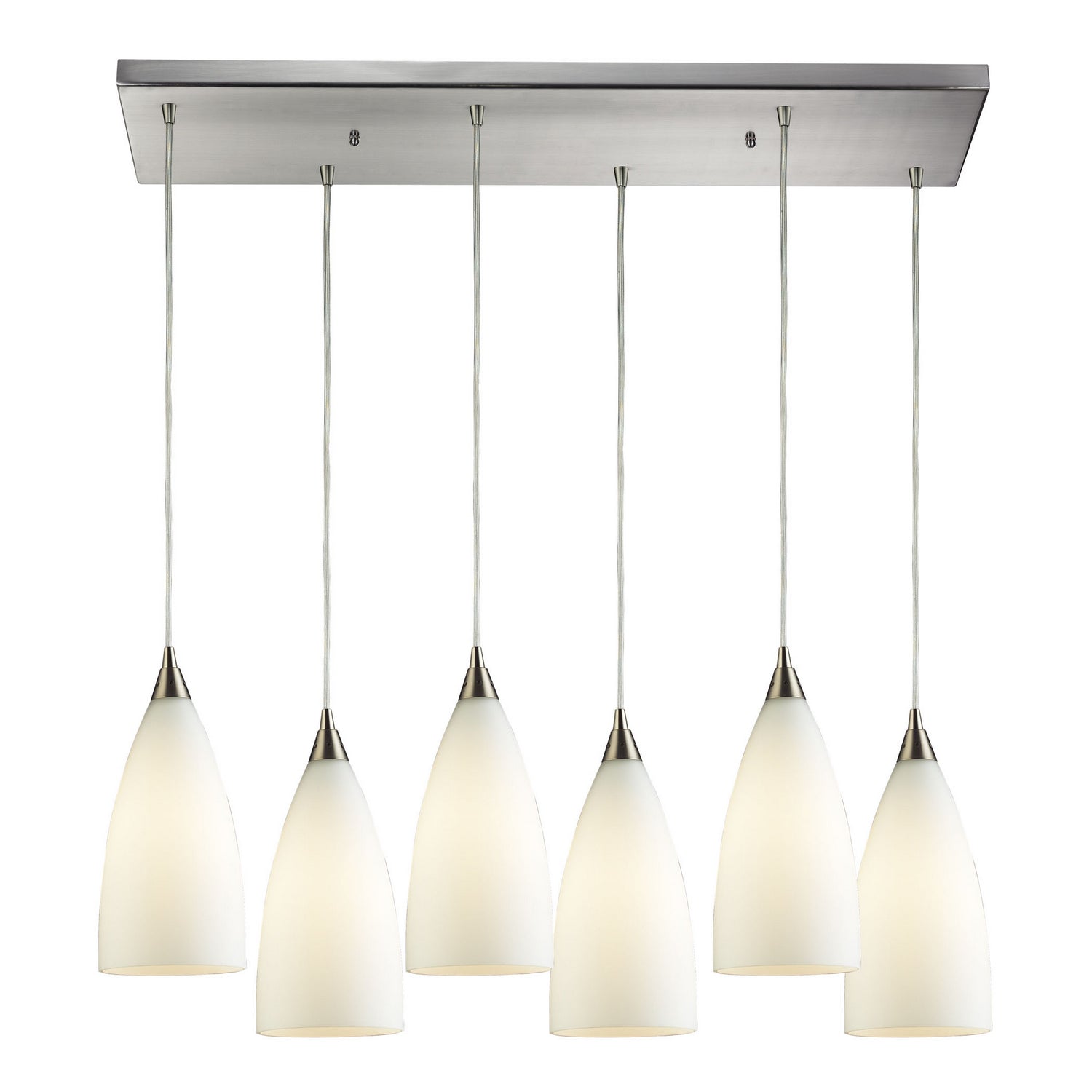 ELK Home - 2580/6RC - Six Light Pendant - Vesta - Satin Nickel