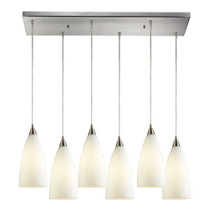 ELK Home - 2580/6RC - Six Light Pendant - Vesta - Satin Nickel