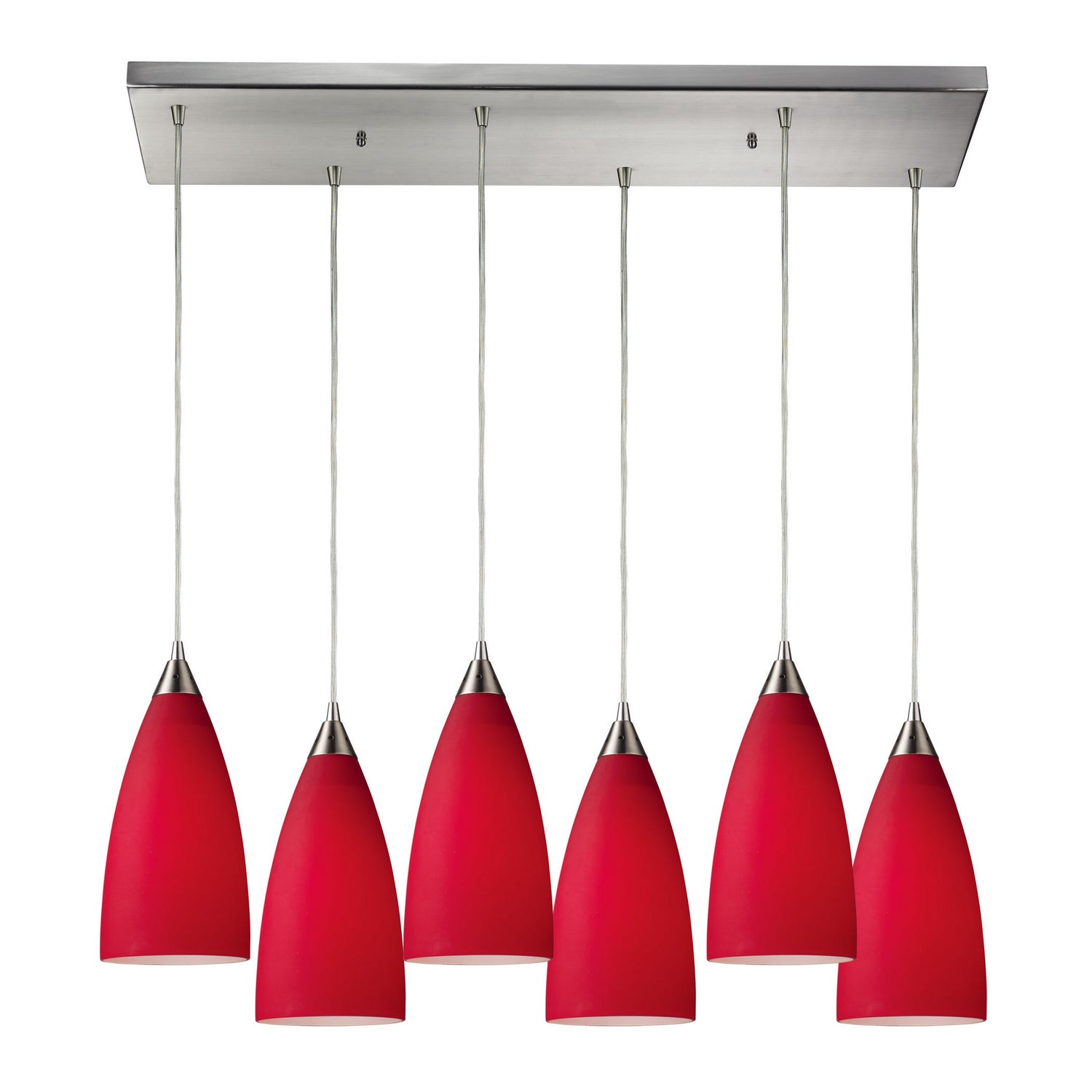 ELK Home - 2583/6RC - Six Light Pendant - Vesta - Satin Nickel