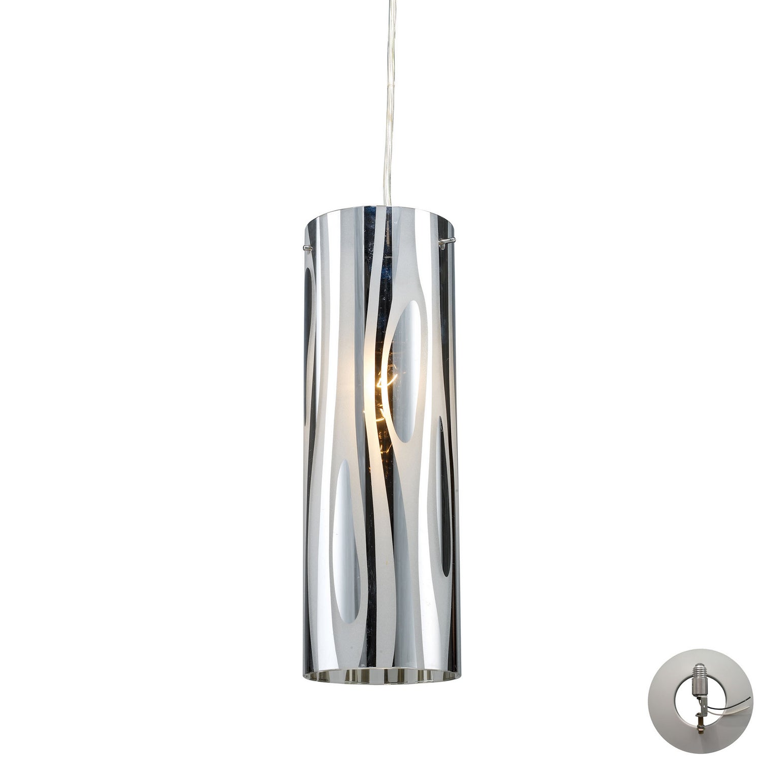 ELK Home - 31078/1-LA - One Light Mini Pendant - Chromia - Polished Chrome