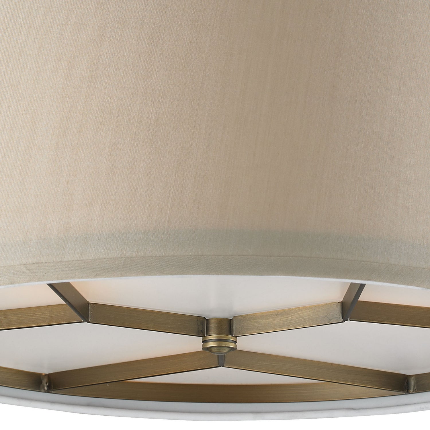 ELK Home - 31262/3-LA - Three Light Semi Flush Mount - Baxter - Brushed Antique Brass