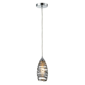 ELK Home - 31338/1VINW - One Light Mini Pendant - Twister - Polished Chrome