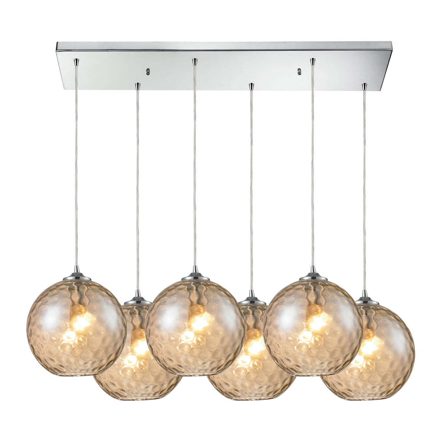 ELK Home - 31380/6RC-CMP - Six Light Pendant - Watersphere - Polished Chrome