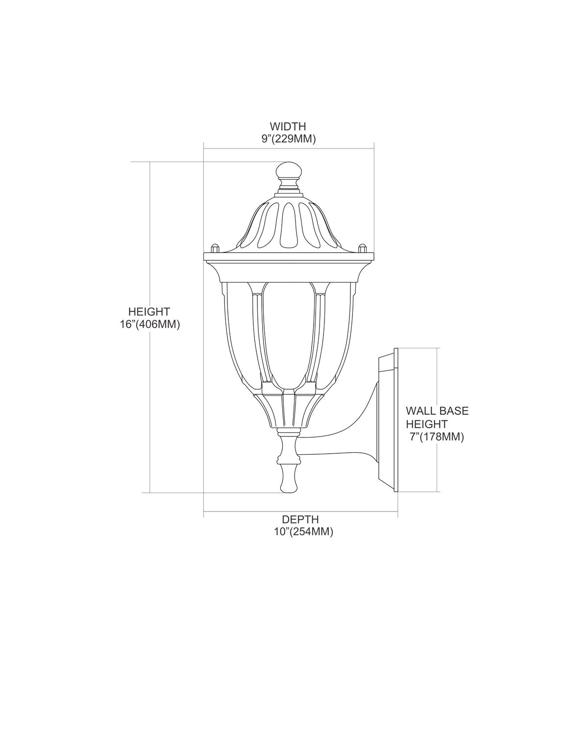 ELK Home - 45001/1 - One Light Outdoor Wall Sconce - Glendale - Regal Bronze