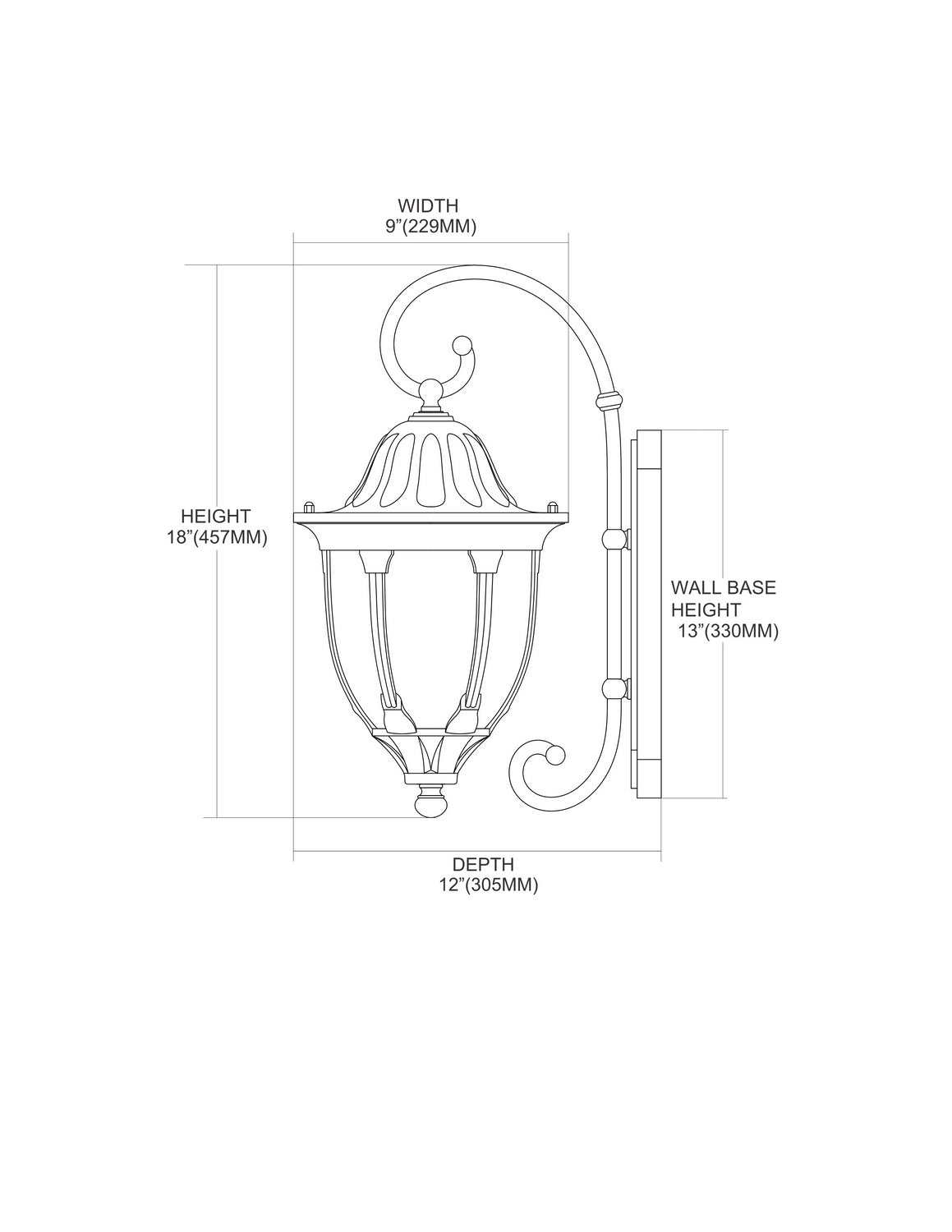 ELK Home - 45003/1 - One Light Outdoor Wall Sconce - Glendale - Regal Bronze