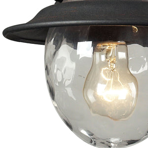 ELK Home - 45041/1 - One Light Outdoor Pendant - Searsport - Weathered Charcoal