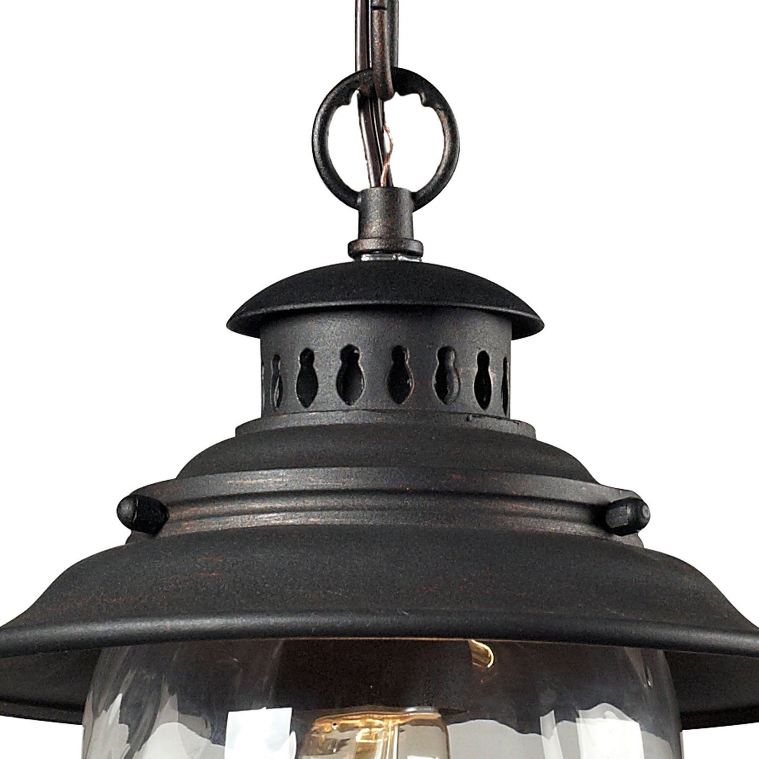 ELK Home - 45041/1 - One Light Outdoor Pendant - Searsport - Weathered Charcoal