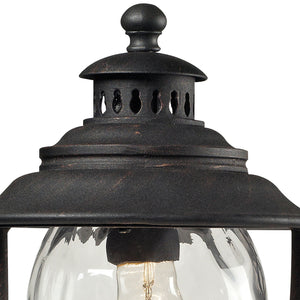 ELK Home - 45042/1 - One Light Outdoor Post Mount - Searsport - Weathered Charcoal