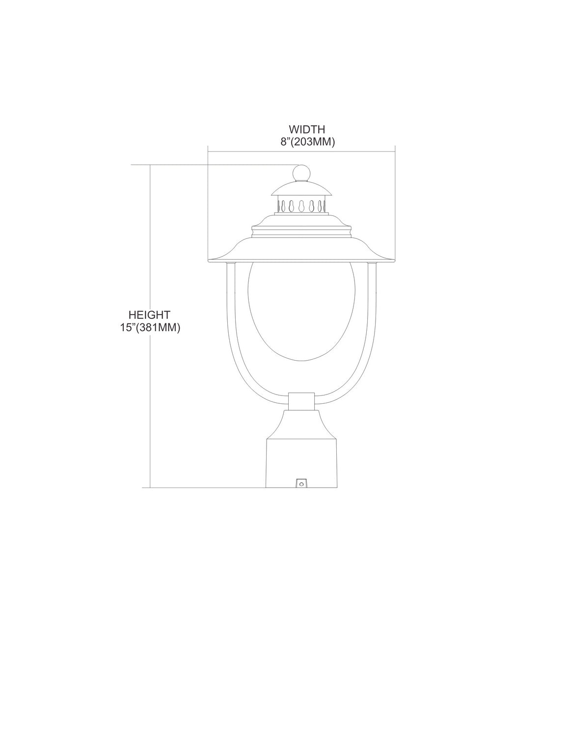 ELK Home - 45042/1 - One Light Outdoor Post Mount - Searsport - Weathered Charcoal