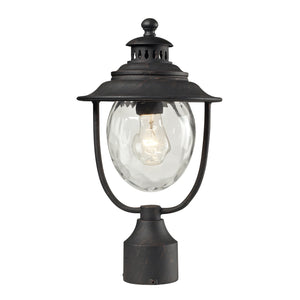 ELK Home - 45042/1 - One Light Outdoor Post Mount - Searsport - Weathered Charcoal