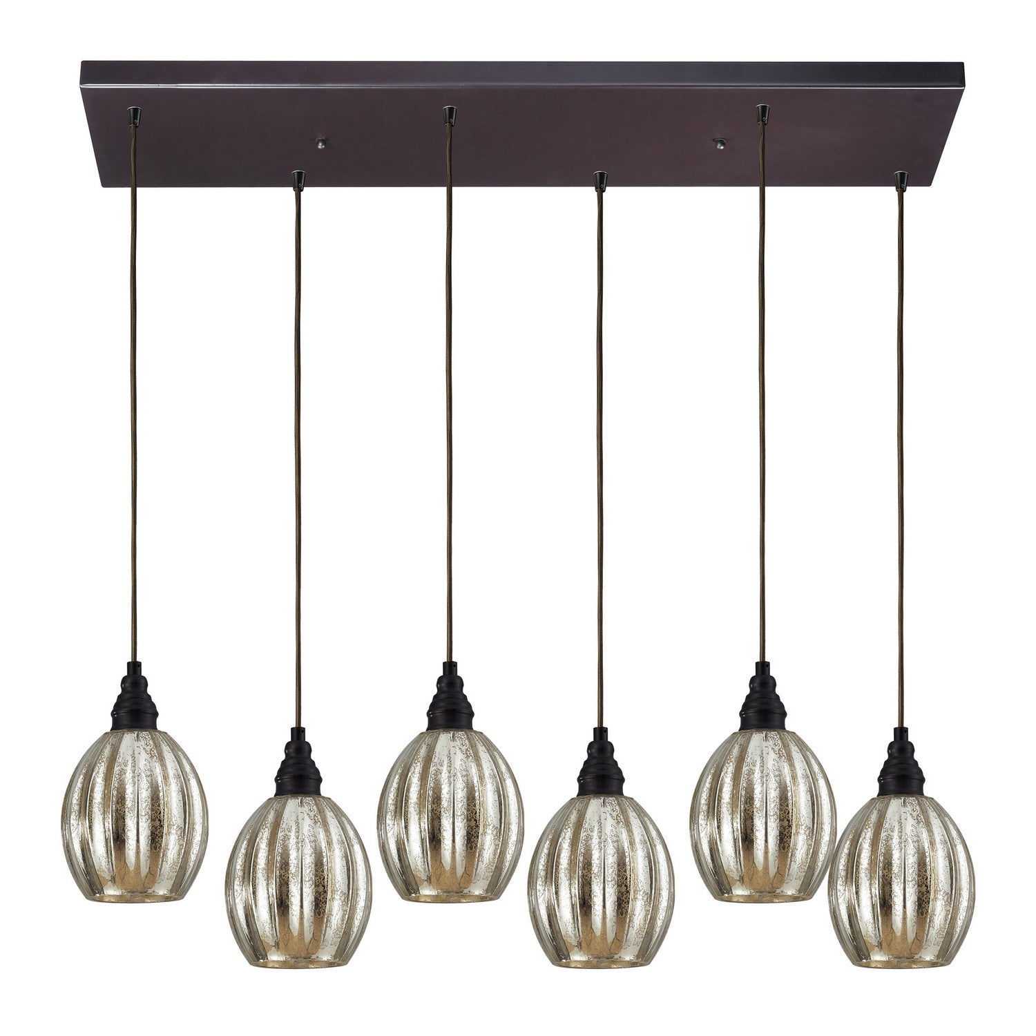 ELK Home - 46007/6RC - Six Light Pendant - Danica - Oil Rubbed Bronze