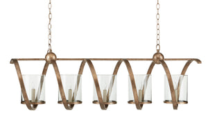 Currey and Company - 9915 - Five Light Chandelier - Maximus - Pyrite Bronze