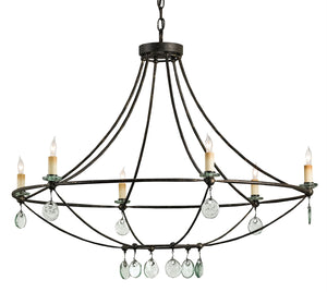 Currey and Company - 9921 - Six Light Chandelier - Novella - Mayfair