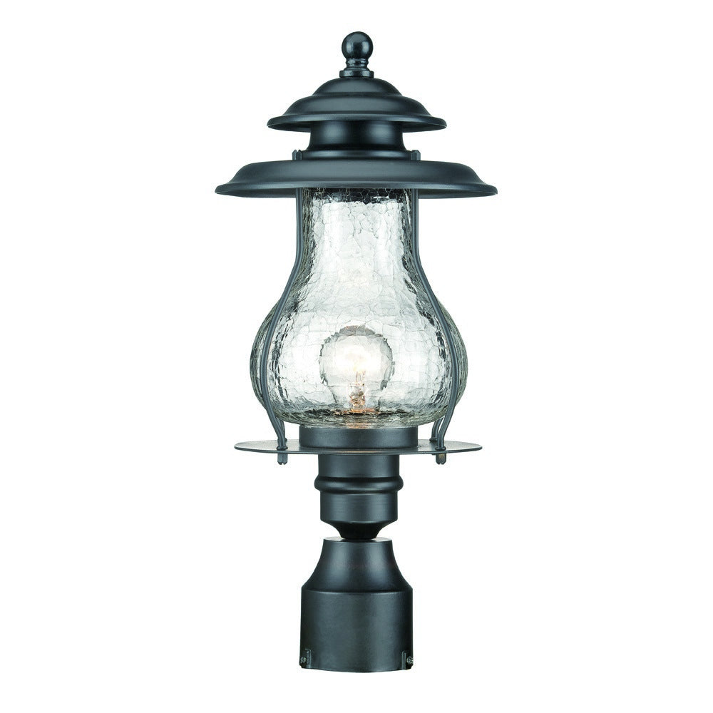 Acclaim Lighting - 8207BK - One Light Post Mount - Blue Ridge - Matte Black