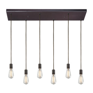 ELK Home - 60046-6RC - Six Light Pendant - Menlow Park - Oil Rubbed Bronze