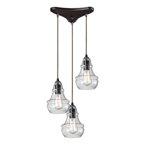 ELK Home - 60047-3 - Three Light Pendant - Menlow Park - Oil Rubbed Bronze