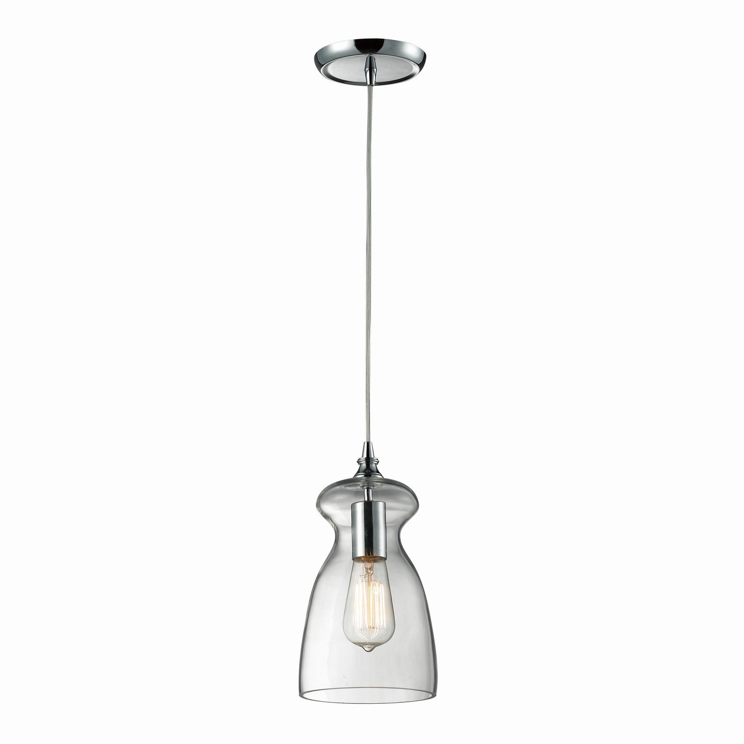 ELK Home - 60053-1 - One Light Mini Pendant - Menlow Park - Polished Chrome