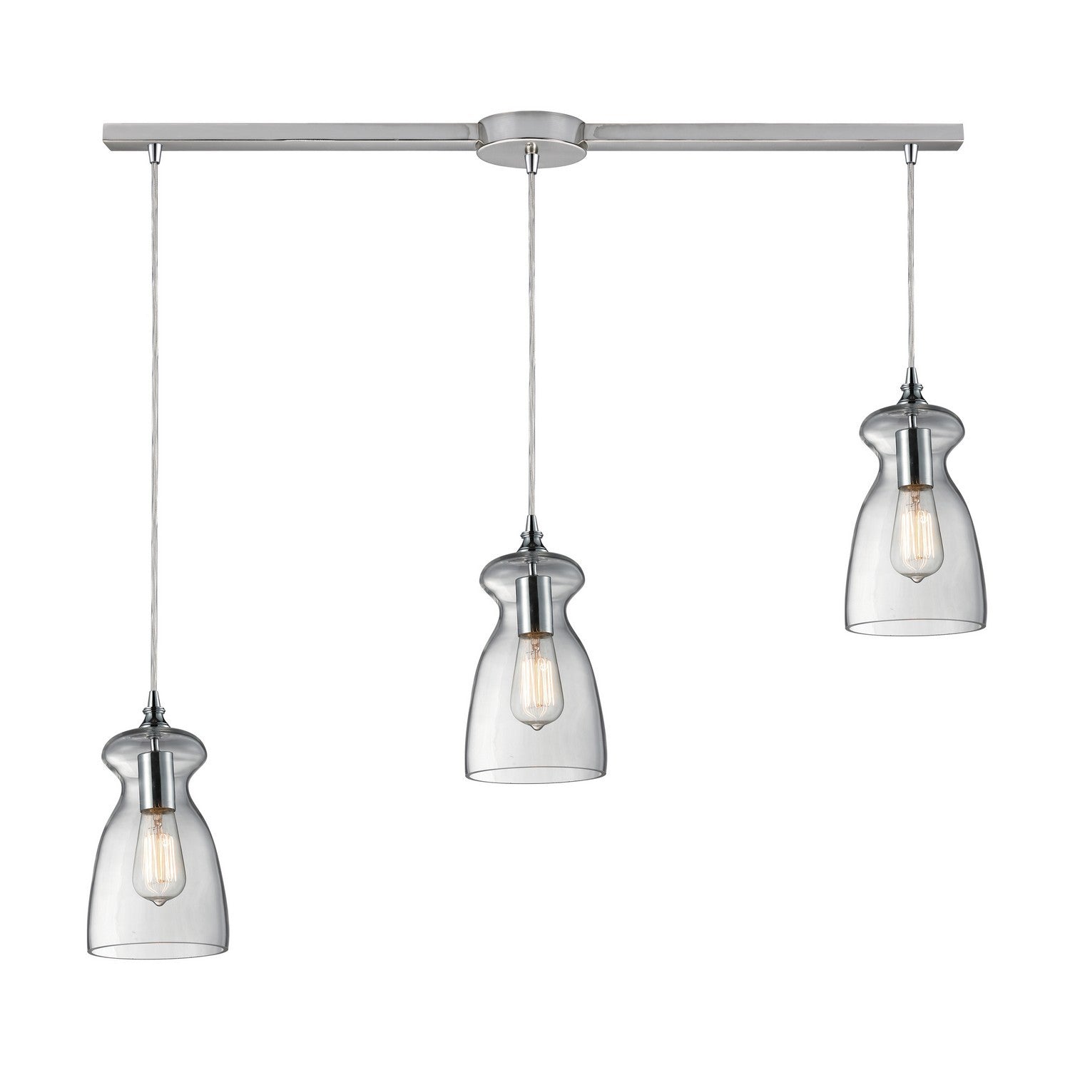 ELK Home - 60053-3L - Three Light Pendant - Menlow Park - Polished Chrome