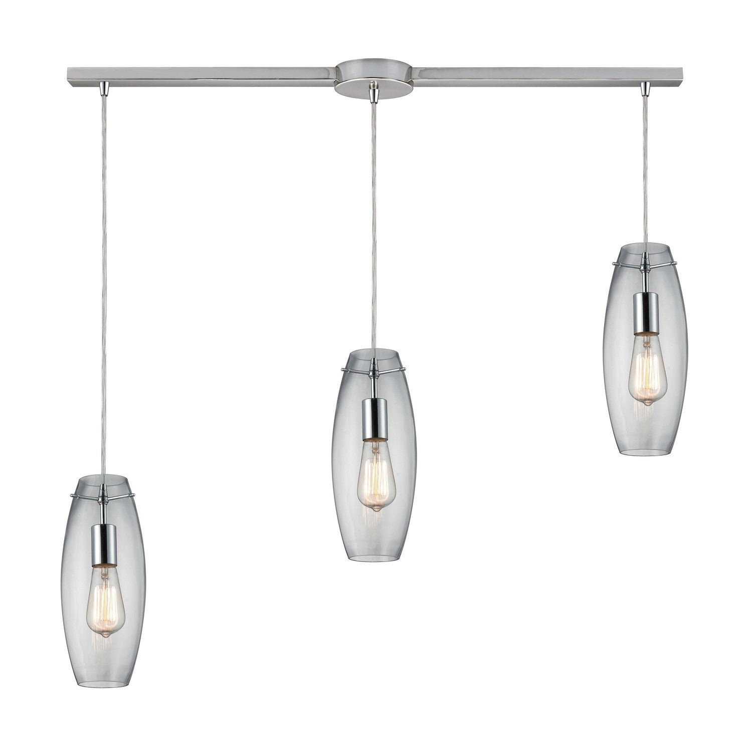 ELK Home - 60054-3L - Three Light Pendant - Menlow Park - Polished Chrome