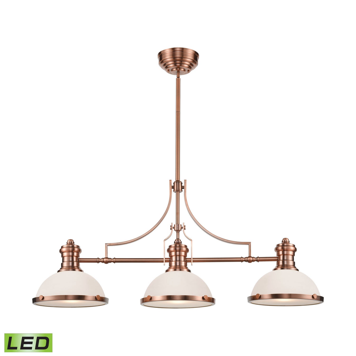 ELK Home - 66245-3-LED - LED Linear Chandelier - Chadwick - Antique Copper