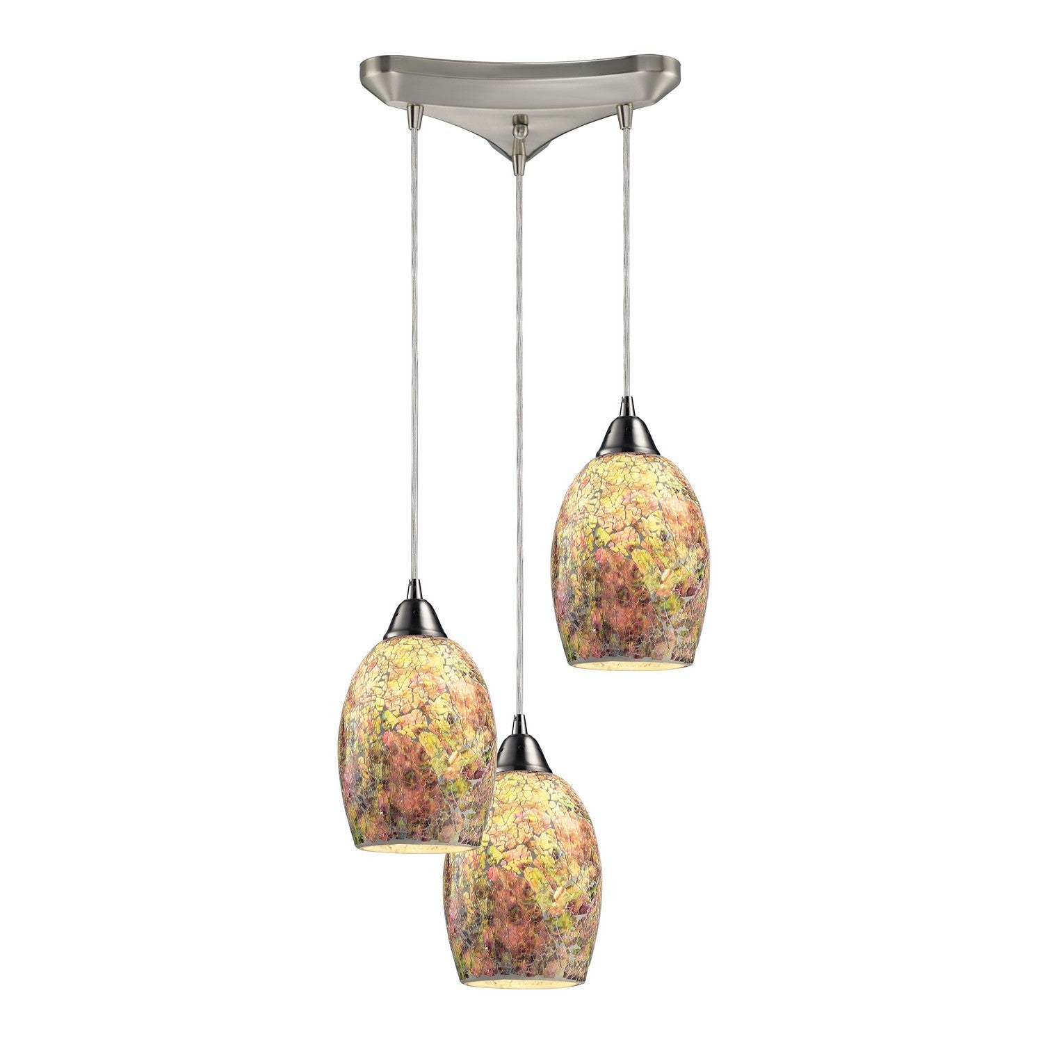 ELK Home - 73021-3 - Three Light Pendant - Avalon - Satin Nickel