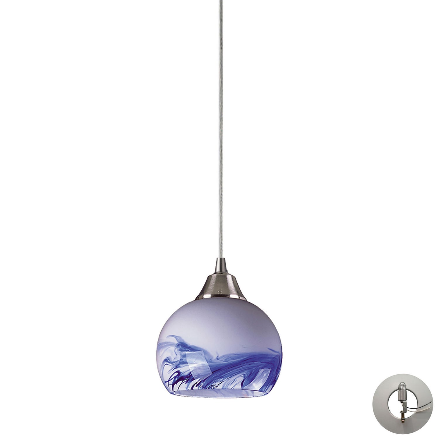 ELK Home - 101-1MT-LA - One Light Mini Pendant - Mela - Satin Nickel