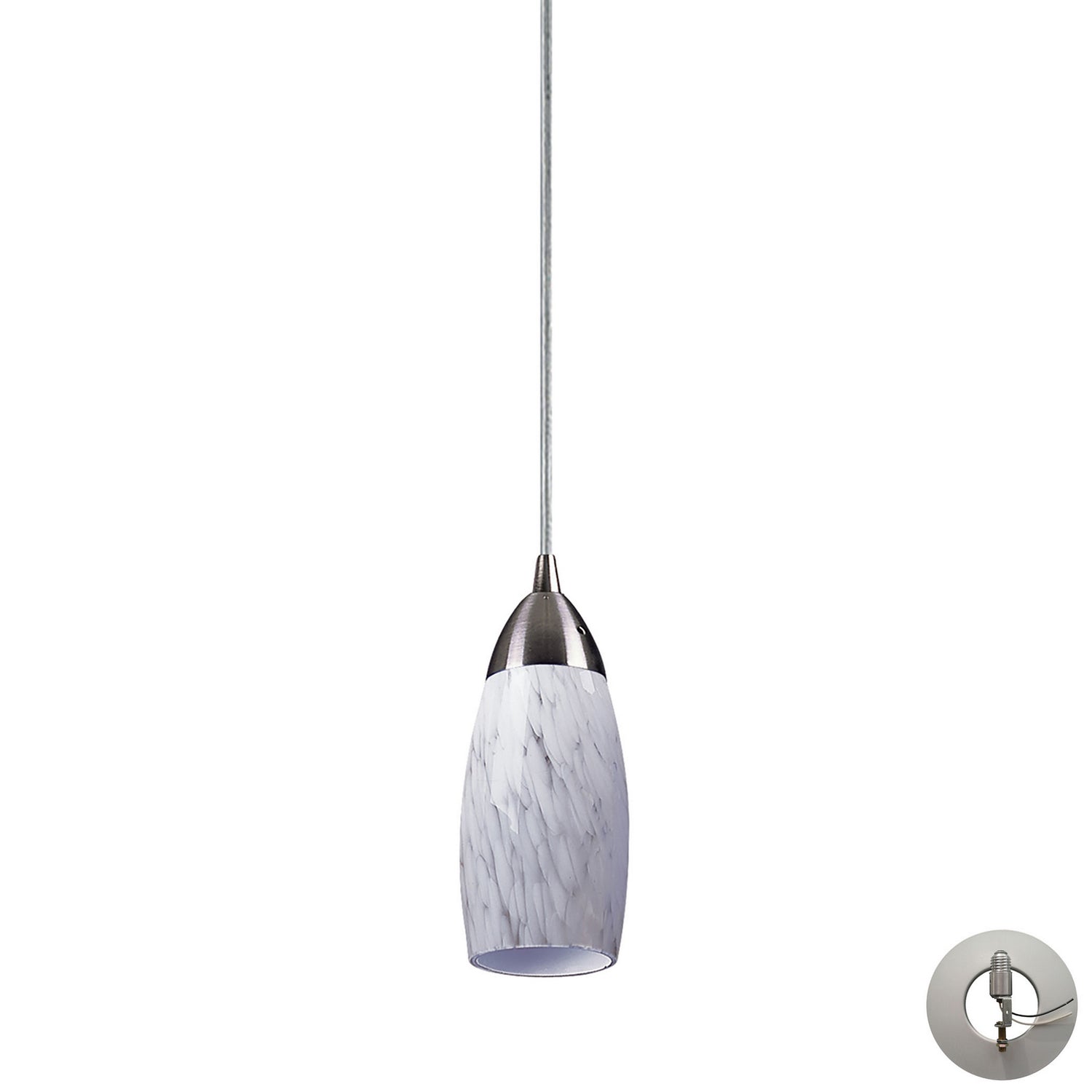 ELK Home - 110-1SW-LA - One Light Mini Pendant - Milan - Satin Nickel