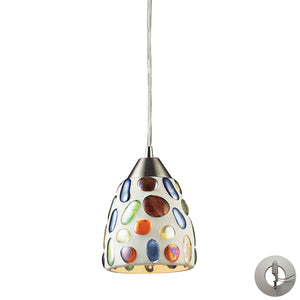 ELK Home - 542-1-LA - One Light Mini Pendant - Gemstone - Satin Nickel