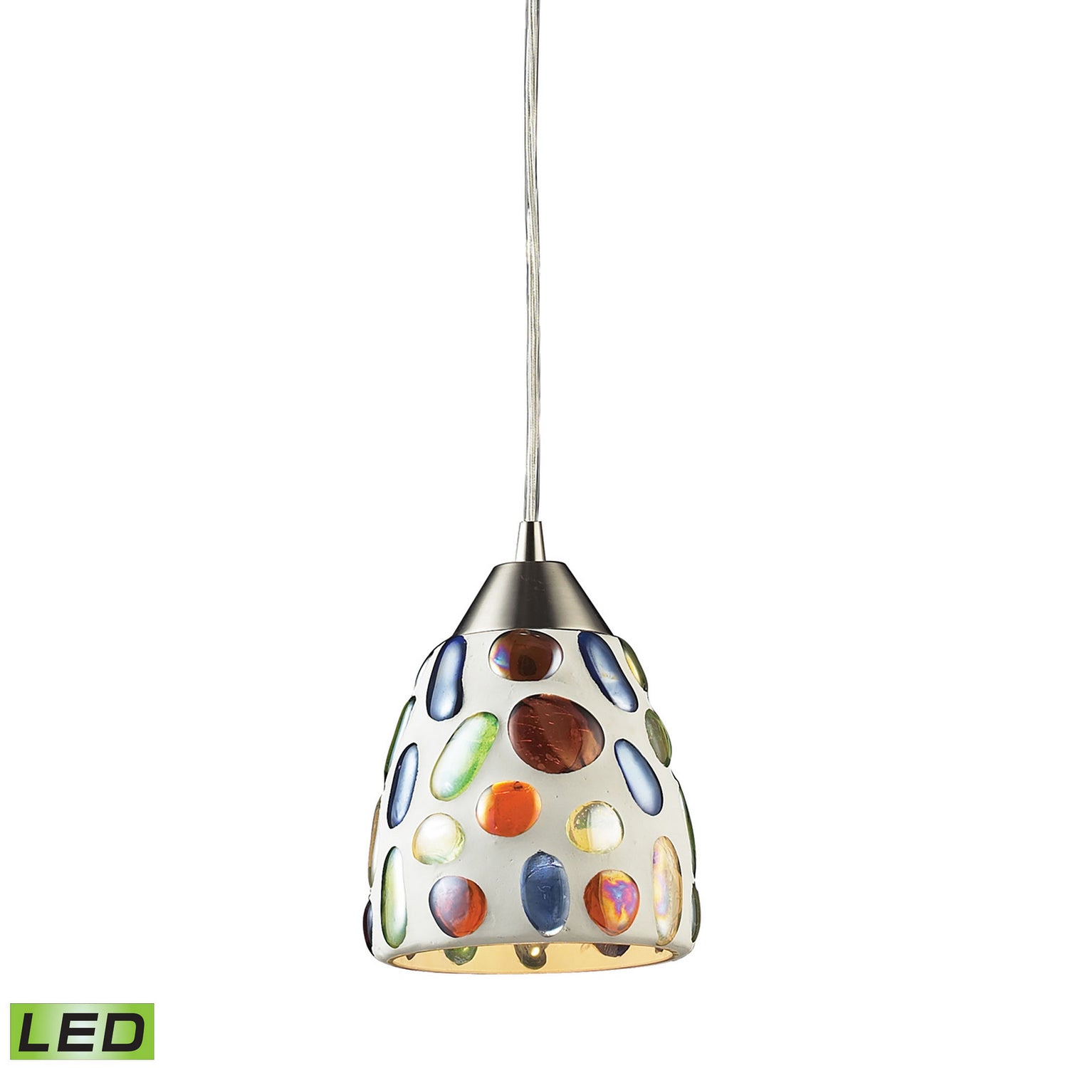 ELK Home - 542-1-LED - LED Mini Pendant - Gemstone - Satin Nickel