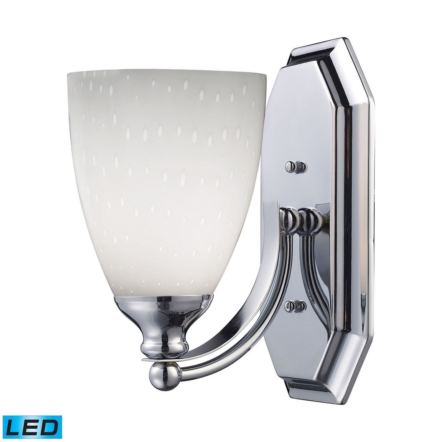 ELK Home - 570-1C-WH-LED - LED Vanity Lamp - Mix-N-Match - Polished Chrome