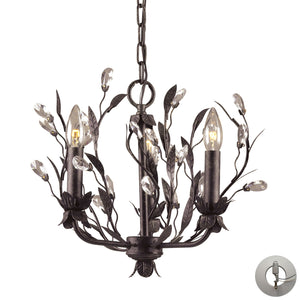 ELK Home - 8058/3-LA - Three Light Chandelier - Circeo - Deep Rust