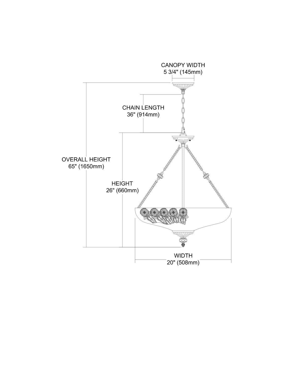 ELK Home - 12024/5 - Five Light Chandelier - Christina - Mocha