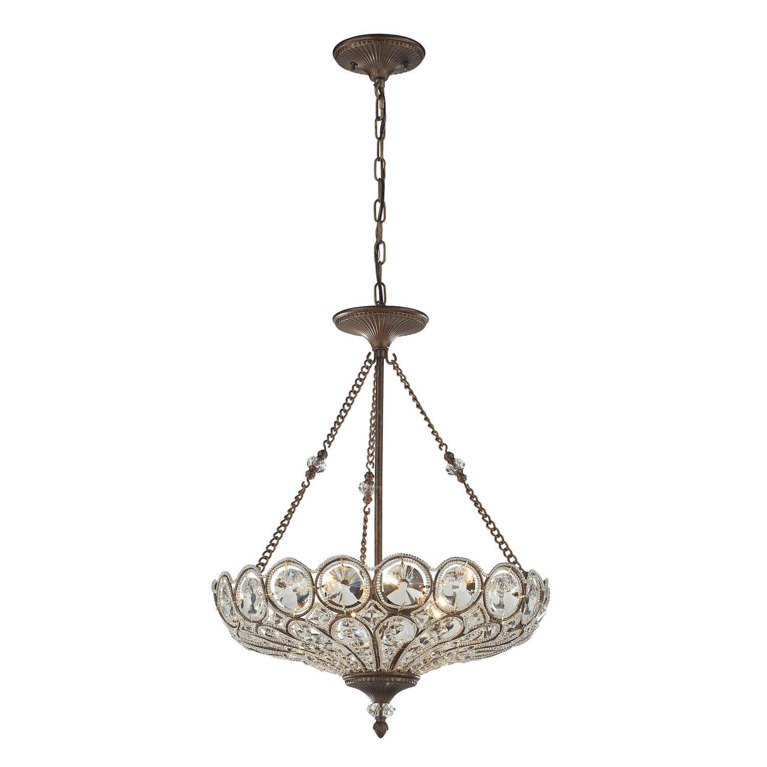 ELK Home - 12024/5 - Five Light Chandelier - Christina - Mocha