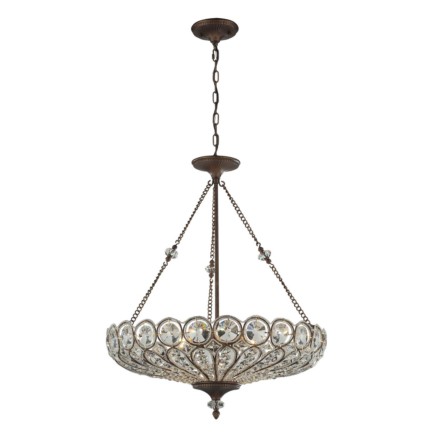 ELK Home - 12025/6 - Six Light Chandelier - Christina - Mocha